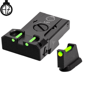 CZ 75B, CZ P-01, CZ 75 SP-01 säädettävät rautähtäimet kuituoptiikalla | type B Zendl