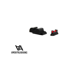 CZ 75B, CZ P-01, CZ 75 SP-01 urheilurautähtäimet valokuidulla