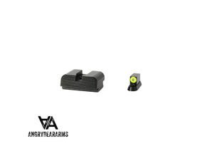 CZ P-10 Optics Ready matalat rautähtäimet | tritiumilla