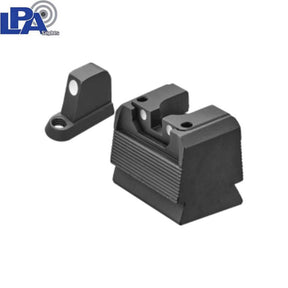 CZ P-10 Optics Ready puolisäädettävät rautähtäimet | valkoisilla pisteillä