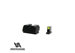 CZ P-10 Optics Ready korkeat rautähtäimet | tritiumilla