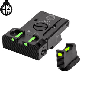 CZ P-10 säädettävät rautähtäimet kuituoptiikalla | tyyppi B