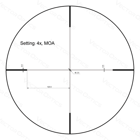 Vector Optics Forester 1-4x24SFP kiväärin kiikaritähtäin