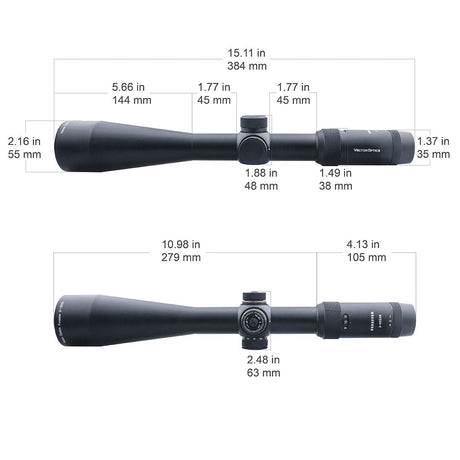 Vector Optics Forester 3-15x50SFP kiväärin kiikaritähtäin