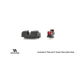 Matalat rautähtäimet Glock Slimline [G42 G43 G43X G48] | valokuituilla