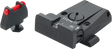 Glock [G17, G19, G26 & other] adjustable sight set | with fiber optics type A