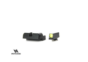 Matalat rautähtäimet Glock [G17 G19 G26 & other] | tritiumilla
