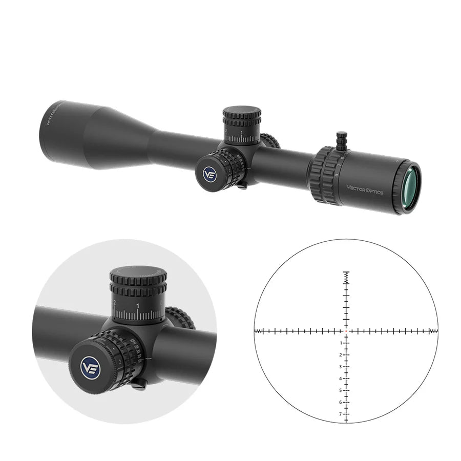 Vector Optics Orion Pro Max 6-24x50 MIL HD FFP kiväärin tähtäin 