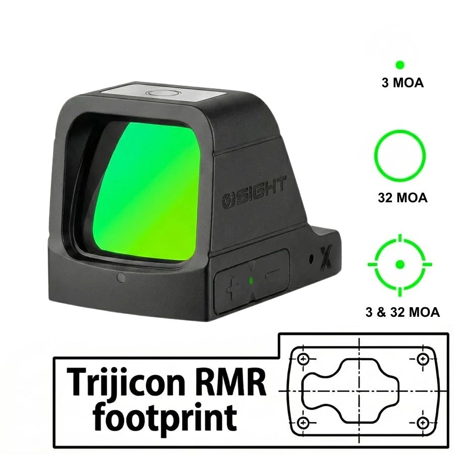 Osight X [vihreä] optiikka