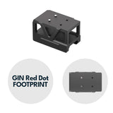 Picatinny punapistetähtäinkiinnike korottajalla [32 mm] | C-More RTS footprint