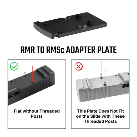 Footprint adapteri | from Trijicon RMR to Shield RMSc & K-series footprint