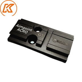 Teräksinen punapistetähtäimen adapterilevy Glock MOS | Aimpoint Acro footprint