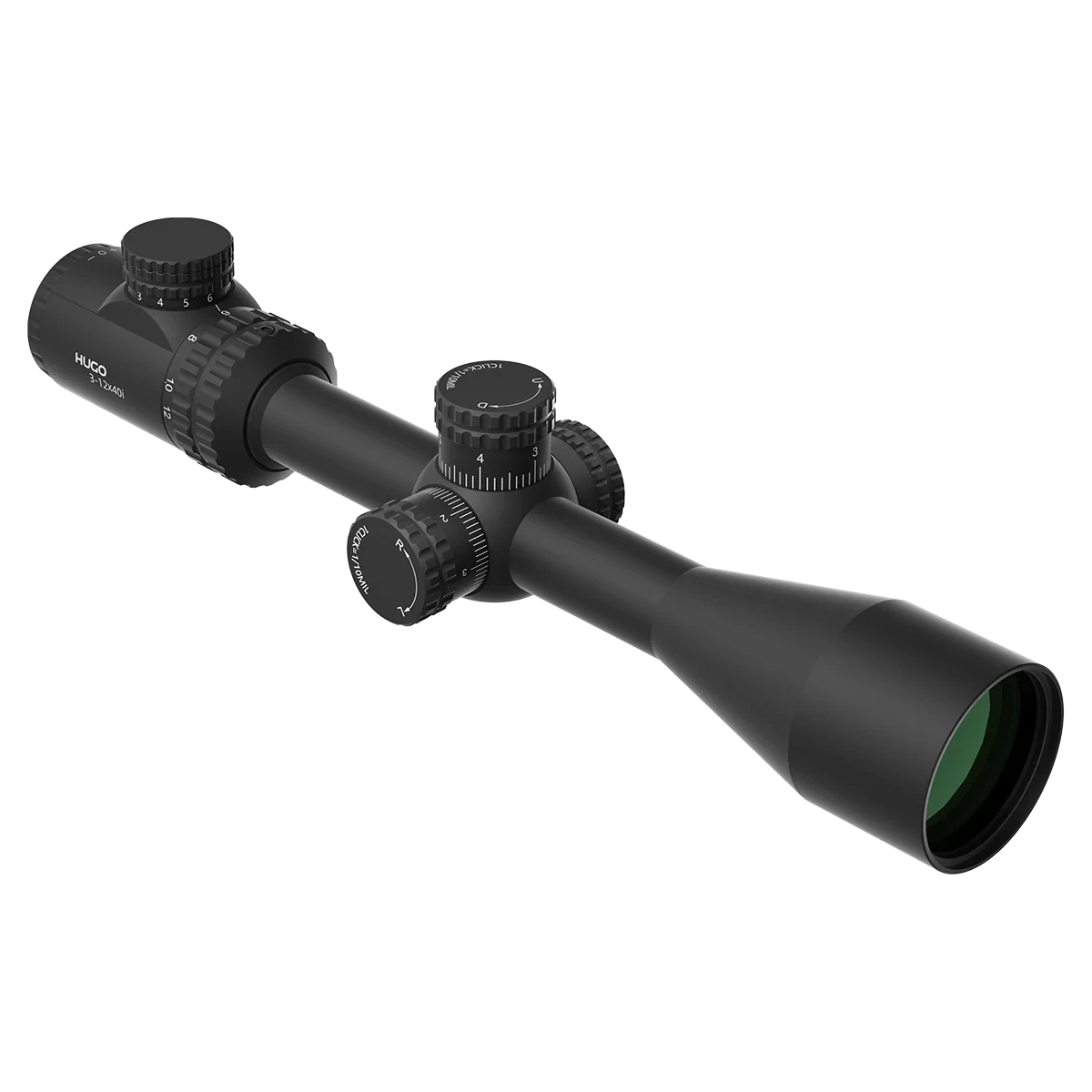 Vector Optics Hugo 3-12x40i Fiber Reticle kiväärin kiikaritähtäin Vector Optics