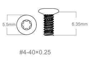 Ruuvisarja 3kpl | 4-40x0.250’’ [T10]