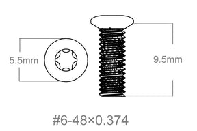 Ruuvisarja 3kpl | 6-48x0.374’’ [T10]