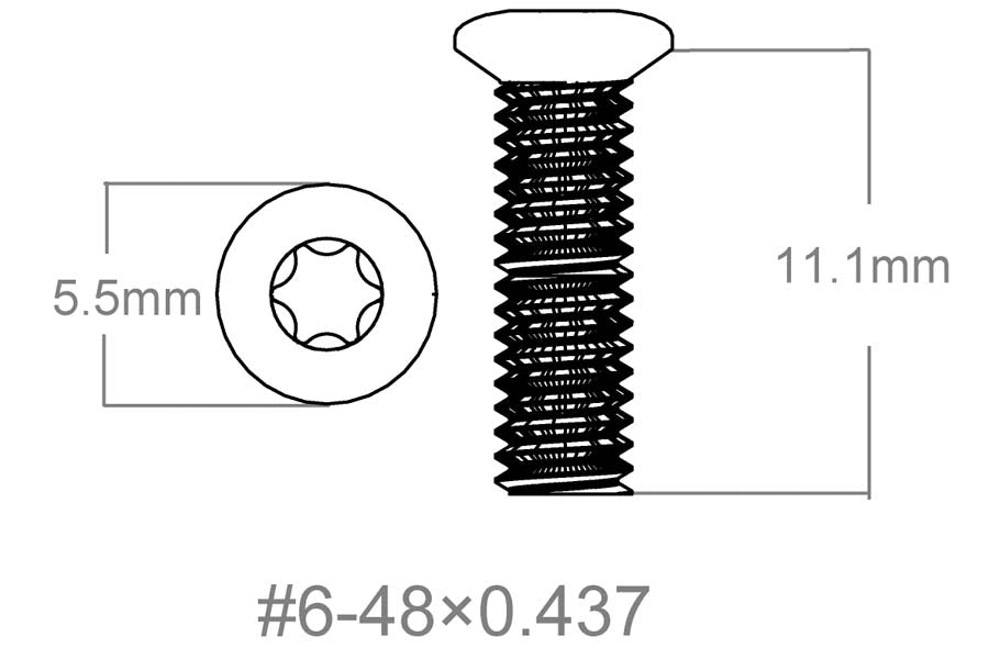 Ruuvisarja 3 kpl | 6-48x0.437" [T10] 