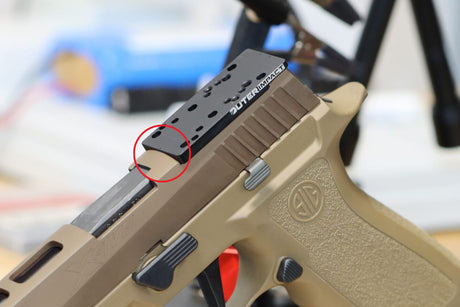 Sig P320-XFIVE [2014 - 2018] adapterilevy | type C [RMR RTS & Docter footprint]