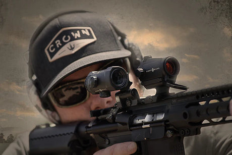 Sightmark XTM-3 3xMagnifier punapistetähtäimelle LQD flip to side -kiinnikkeellä