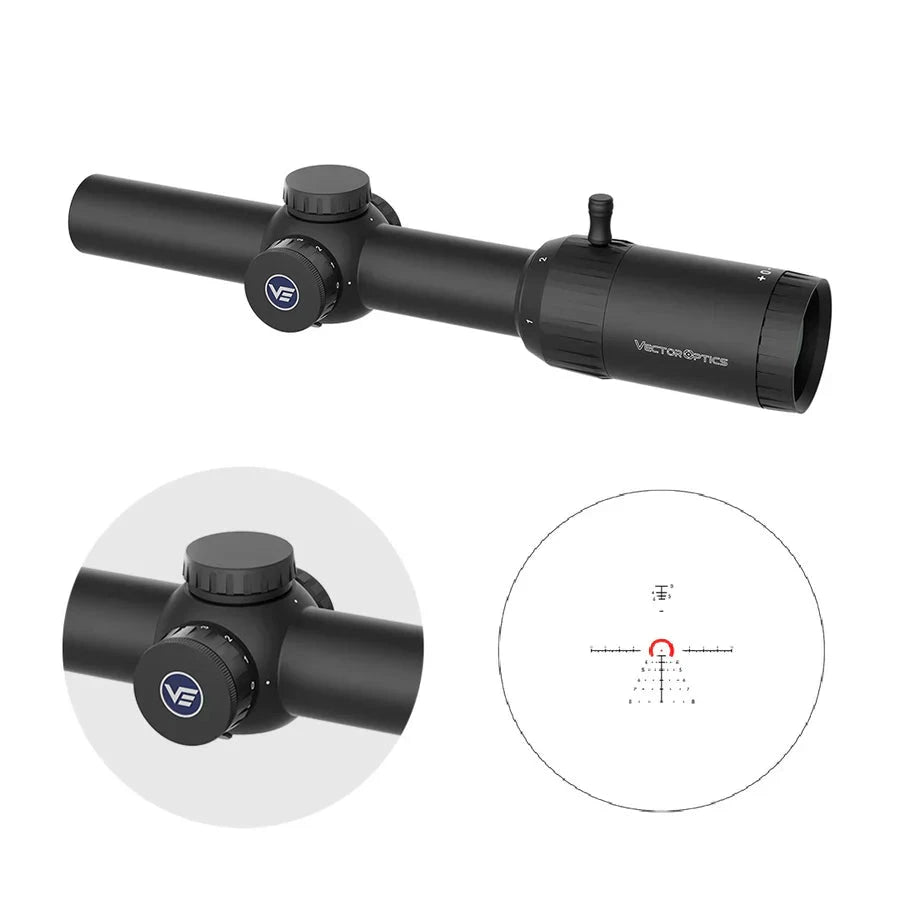 Vector Optics Constantine 1-8x24 FFP RAR kiväärin kiikaritähtäin Vector Optics