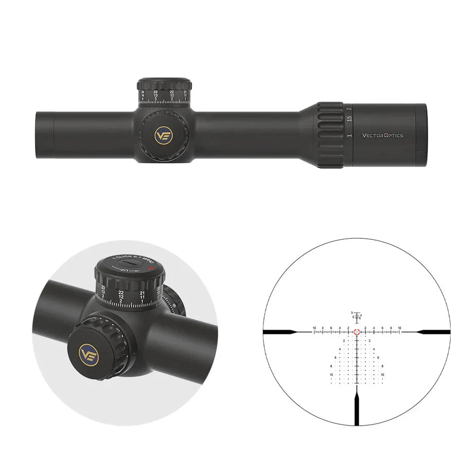 Vector Optics Continental x10 1-10x28 ED RAR-C kiväärikiikari Vector Optics
