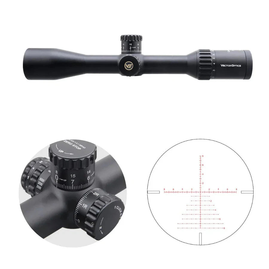 Vector Optics Continental x8 2-16x44 ED Tactical kiväärikiikari Vector Optics
