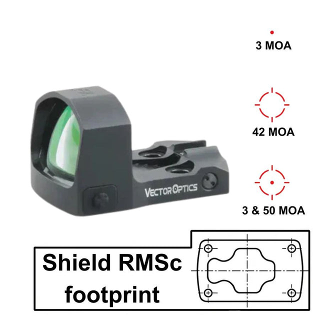 Vector Optics Frenzy-S 1x17x24 MOS Multi Reticle punapistetähtäin
