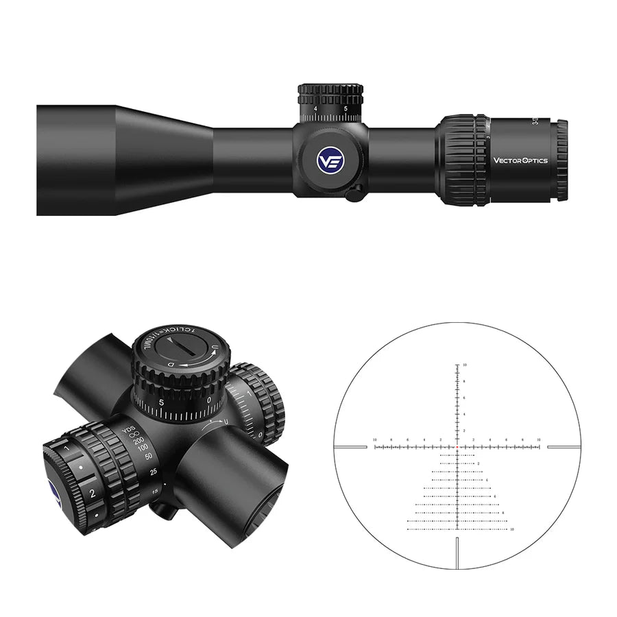 Vector Optics Veyron 3-12x44IR SFP kompakti kiväärin kiikaritähtäin