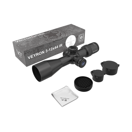 Vector Optics Veyron 3-12x44IR SFP kompakti kiväärin kiikaritähtäin