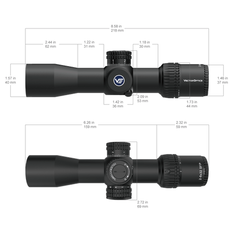 Vector Optics Veyron 2-8x32IR kompakti kiväärin kiikaritähtäin