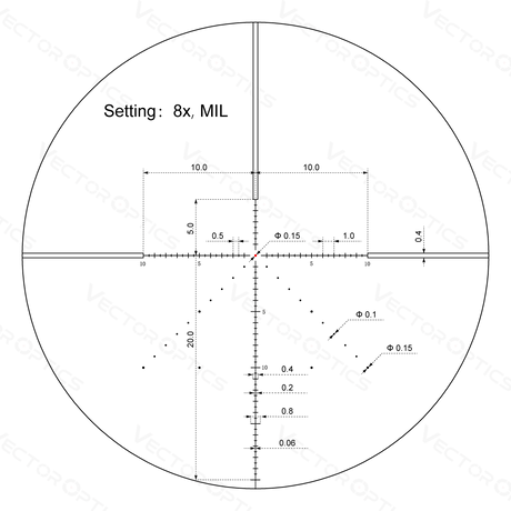 Vector Optics Veyron 2-8x32IR kompakti kiväärin kiikaritähtäin