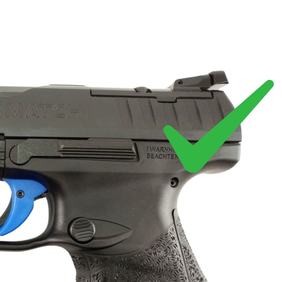 Walther Q4 SF OR & Q5 Match SF optics ready -leikkaus