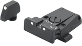 Säädettävät rautähtäimet Glock [G17 G19 G26 & other] | valkoiset pisteet