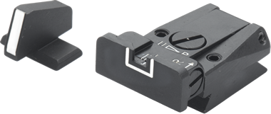 H&K P7 säädettävät rautähtäimet | valkoiset viivat