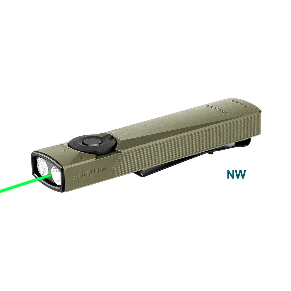 Olight Arkfeld Ultra | litteä 3-in-1 EDC valaisin | 1.400 lm - Olive Green