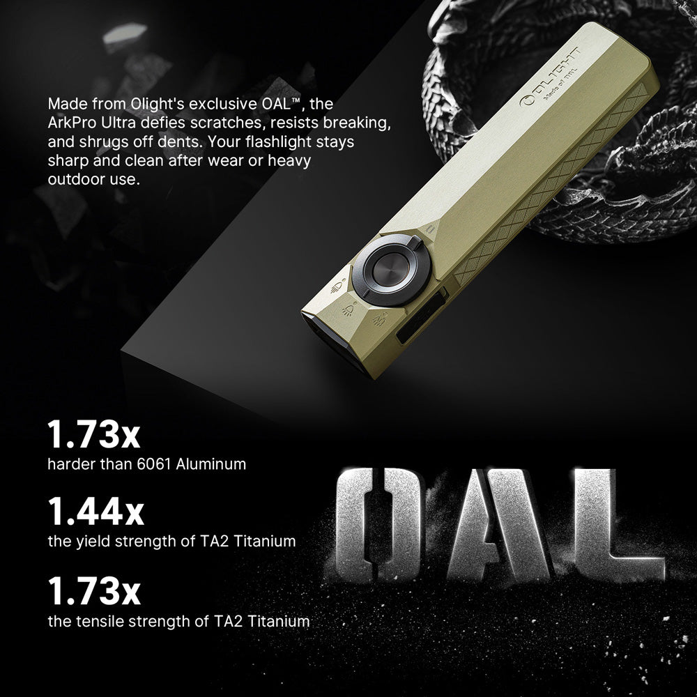 Olight ArkPro Ultra | flat 4-in-1 EDC valaisin | 1.700 lm - Olive Green