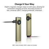 Olight ArkPro Ultra | flat 4-in-1 EDC valaisin | 1.700 lm - Olive Green