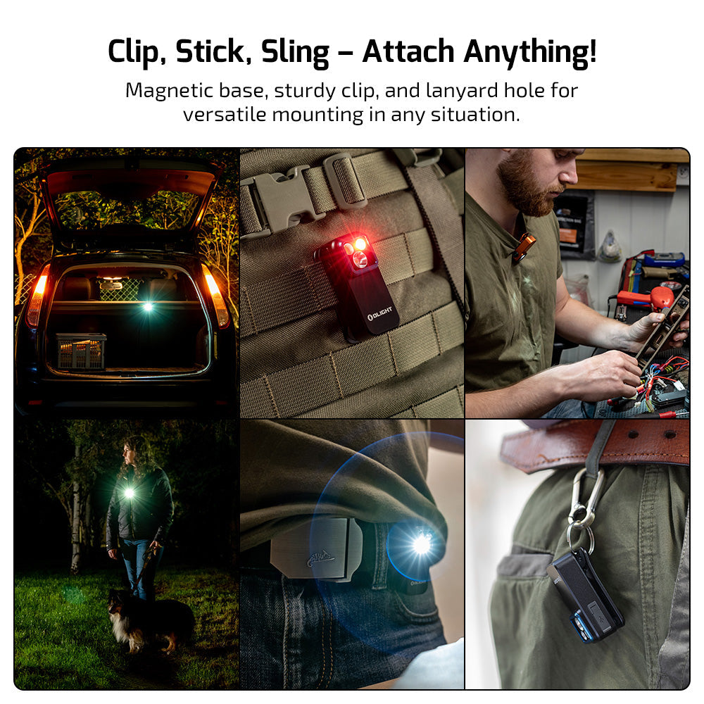 Olight Oclip Pro | monitoiminen klipsivalaisin | 500 lm