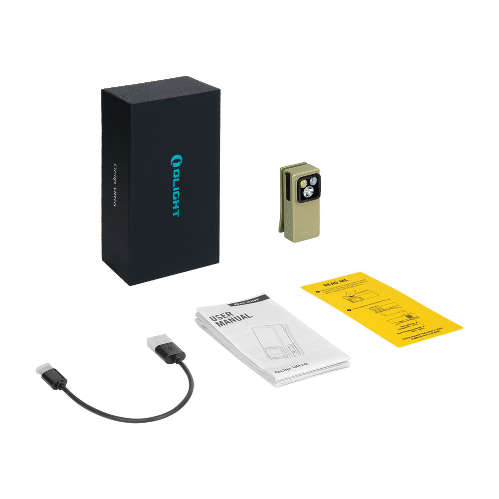 Olight Oclip Ultra | 3-in-1 clip-on EDC-valaisin | 530 lm - Olive Green