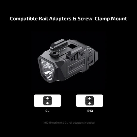 Olight PL X | pistoolin valaisin | 1.200 lm