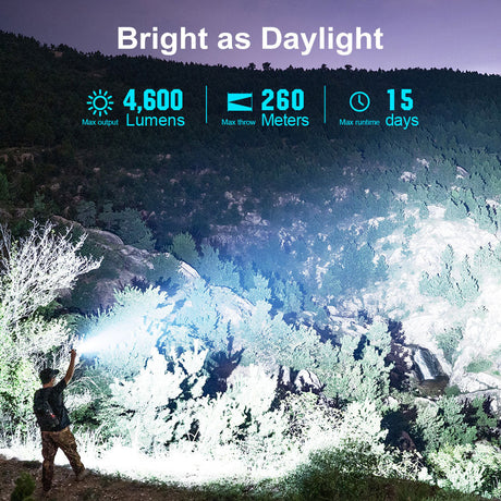 Olight Seeker 4 Pro | suuritehoinen valaisin | 4.600 lm
