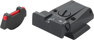Ruger P91 - P97 säädettävät rautähtäimet | fiber optic