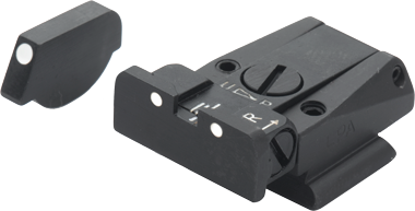 Ruger P91 - P97 säädettävät rautähtäimet | valkoiset pisteet