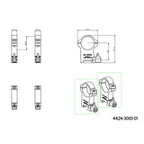 30 mm kiikaritähtäinten kiinnitys | Picatinny-pohja vivulla 