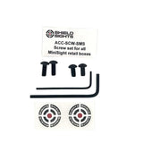 Ruuvit Shield mini rautähtäimiin | 4 kpl