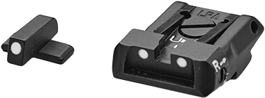 Sig [P220 P225 P226 P227 P229 P320] säädettävät rautähtäimet | valkoiset pisteet