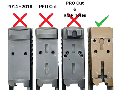 Sig P320 [models with removable rear sight] adapterilevy | Shield RMSc footprint