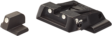Smith & Wesson M&P säädettävät rautähtäimet | white dots