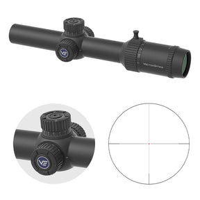 Vector Optics Forester 1-8x24 Fiber SFP kiväärikiikaritähtäin