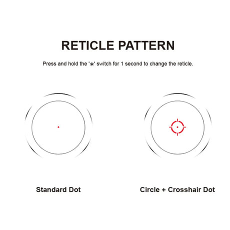 Vector Optics Nautilus 1x30 Scope Double Reticle punapistetähtäin