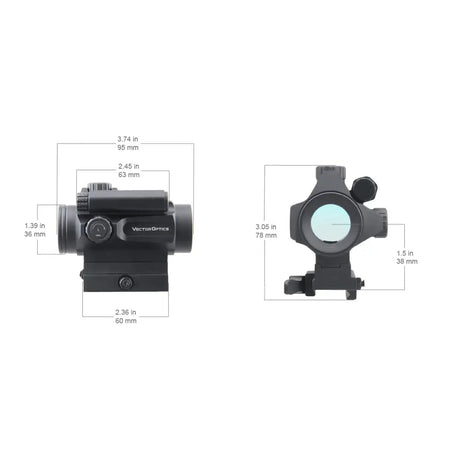 Vector Optics Nautilus 1x30 Scope Double Reticle punapistetähtäin